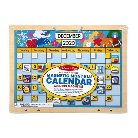Melissa And Doug Monthly Magnetic Calendar